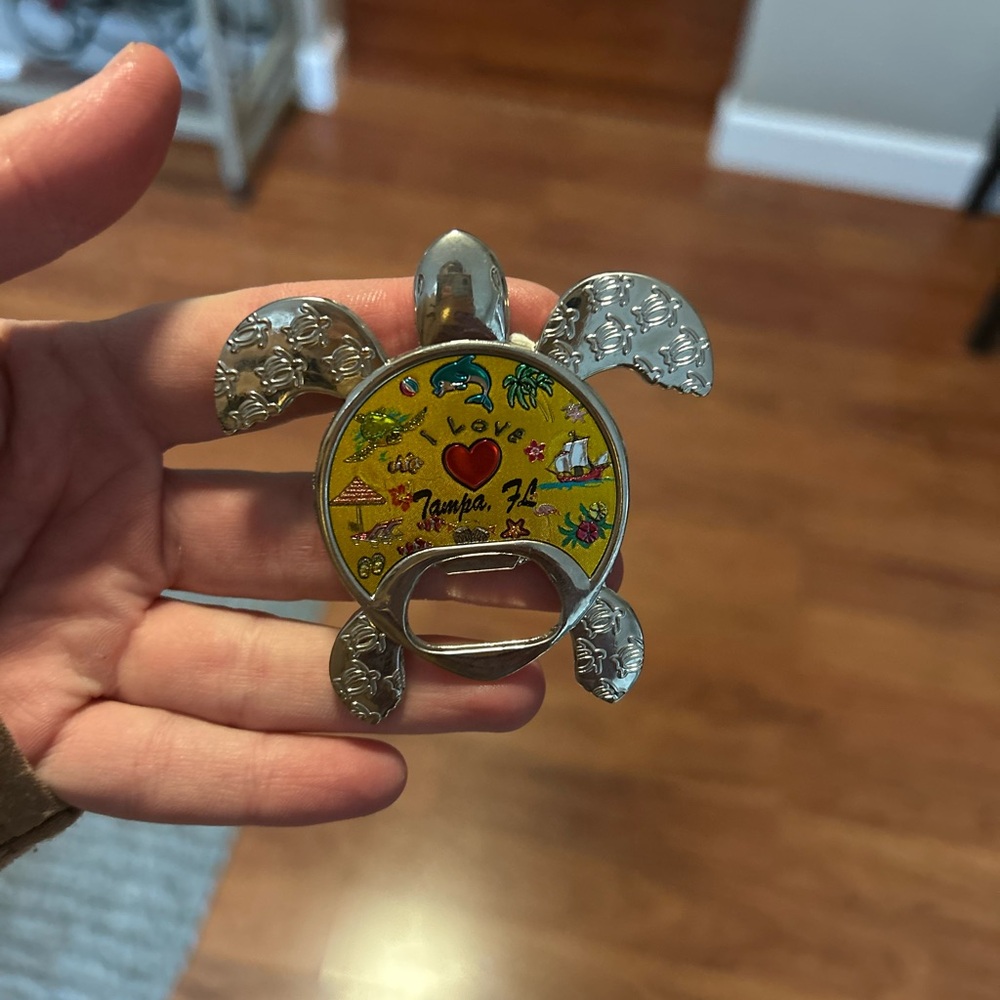 I Love Tampa, FL Turtle Bottle Opener & Magnet